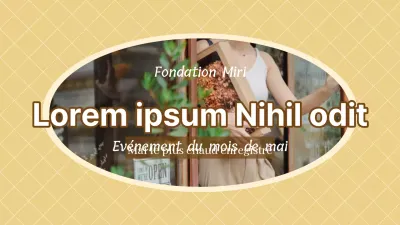 Promouvoir un événement jaune et beige dans le cadre du Mois de la maison confortable