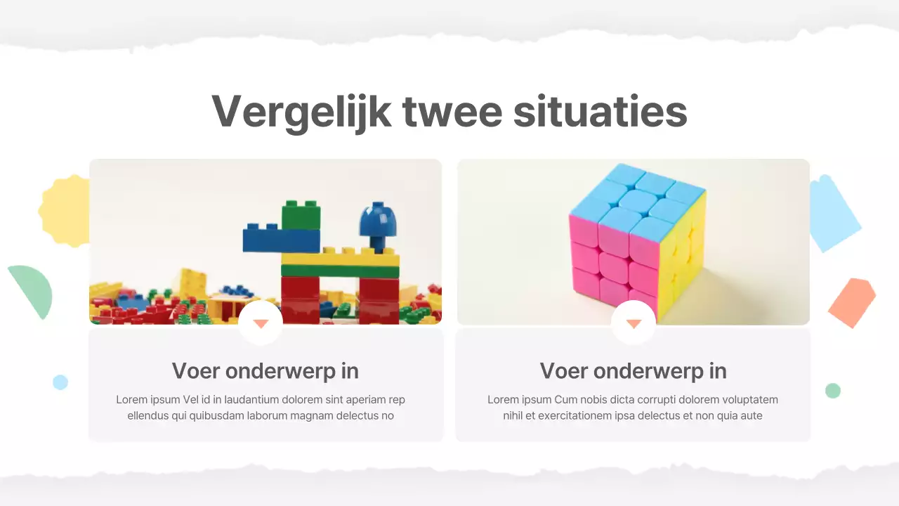 Basismateriaal voor school in geel en groen