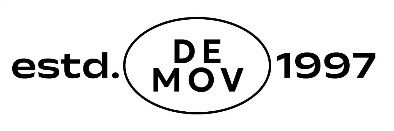 Eenvoudige corporate merchandise met ronde randen en gotisch lettertype