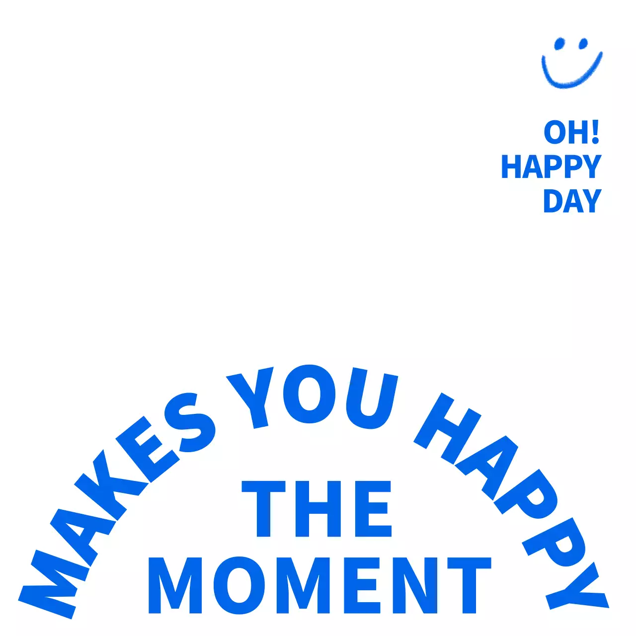 Simple and cute branded merchandise eco-bag with blue text accents