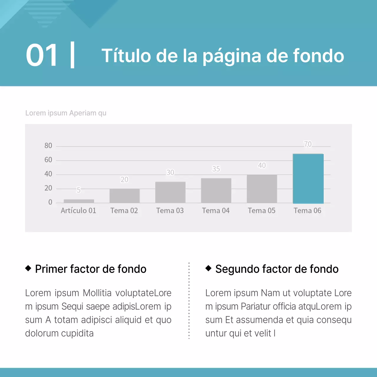 Un plan estratégico corporativo sencillo y de color menta