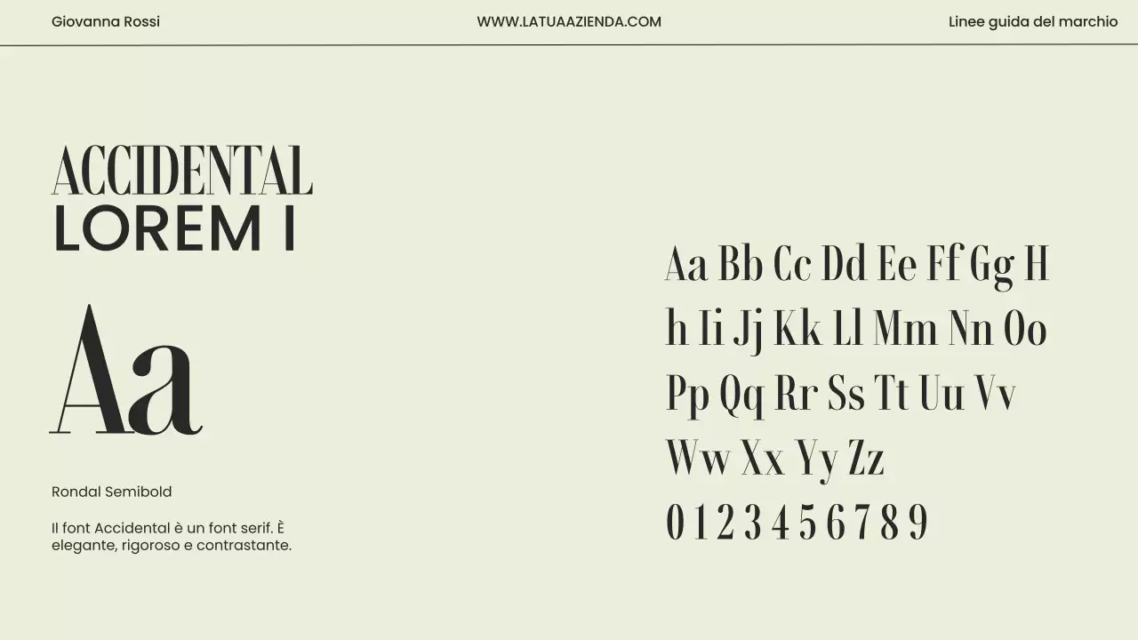 Linee guida del marchio moderno minimalista beige e grigio