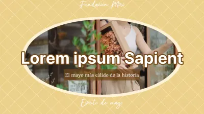 Promueva un evento amarillo y beige del Mes del Hogar Acogedor