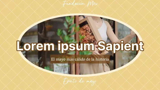 Promueva un evento amarillo y beige del Mes del Hogar Acogedor