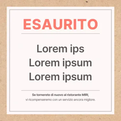 Un semplice palo di chiusura beige, esaurito.