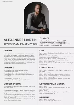 Beige et Grey Minimal Marketing Manager Resume Introduction