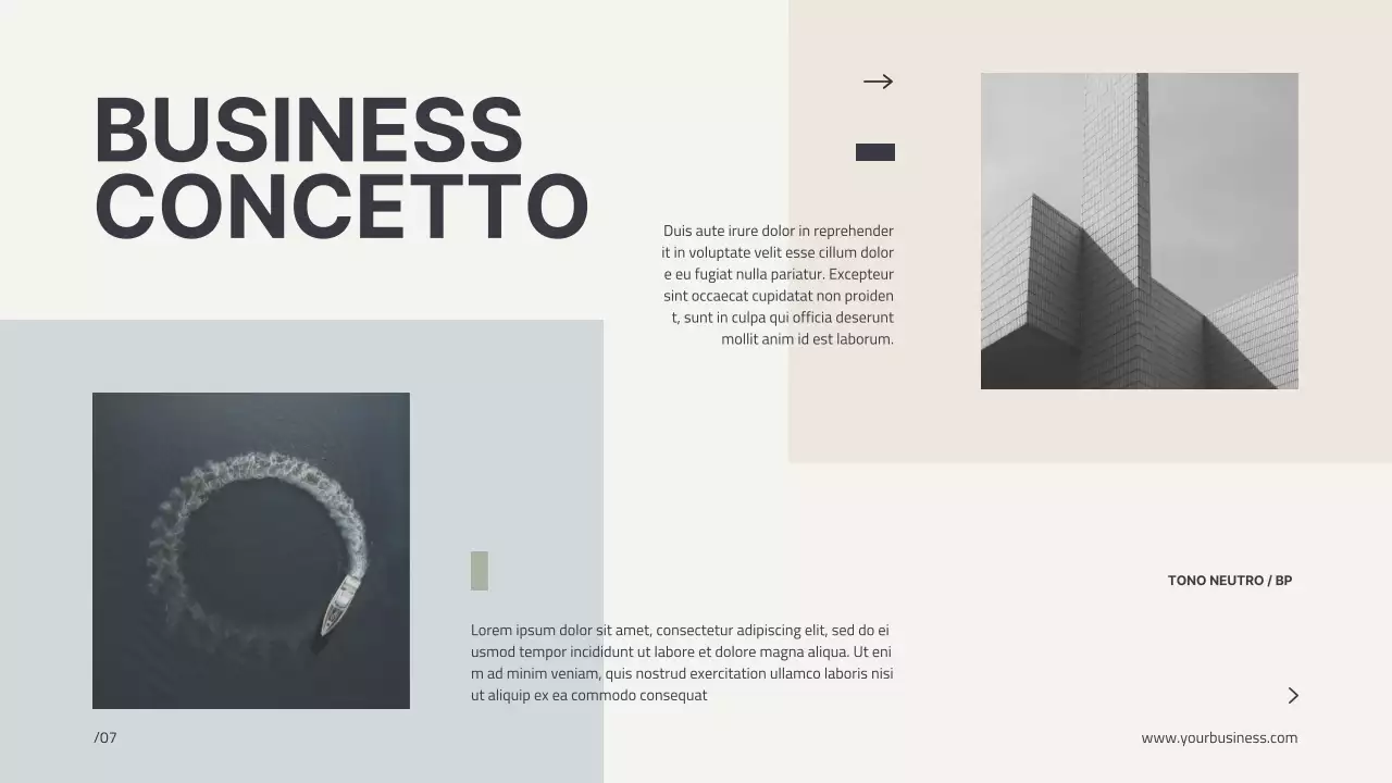 Beige Minimal Modern Profile Introduzione aziendale