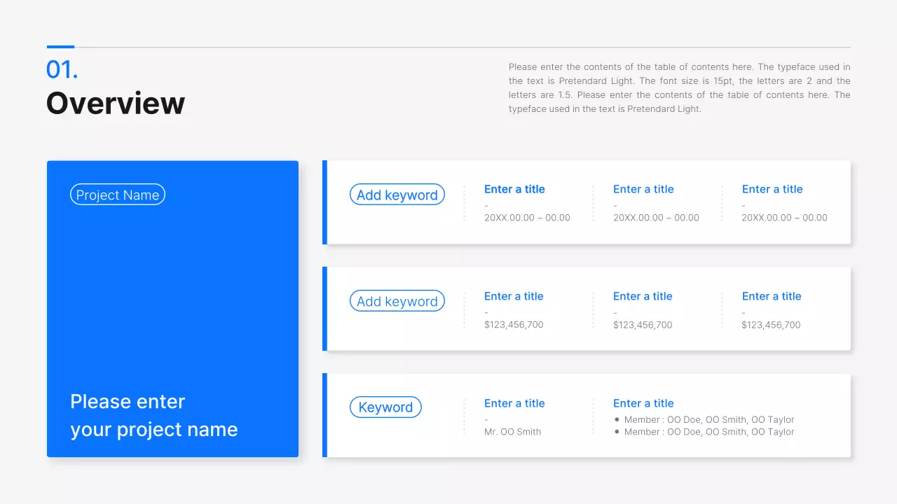 Blue Modern Project Proposal Document Presentation