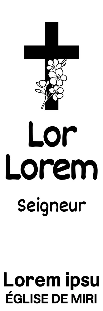 Papeterie d'église émotionnelle avec un concept calligraphique