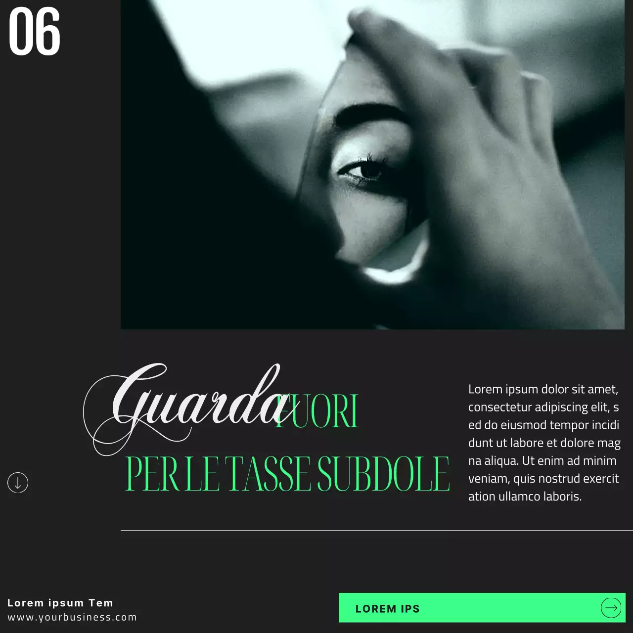 Verde Nero Moderno Semplici consigli per gli investitori principianti