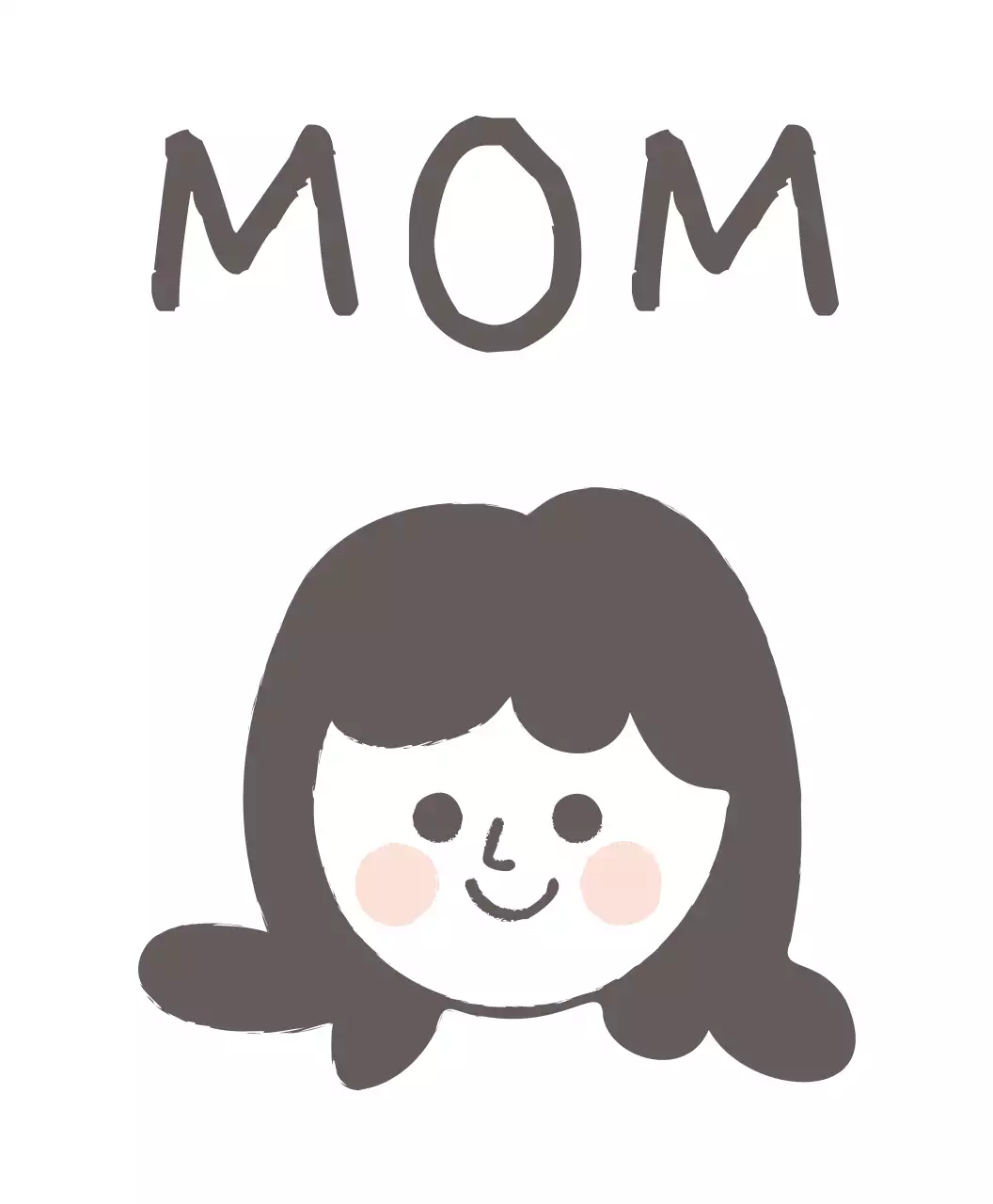 Camiseta con doodle doodle-como la escritura dentada corazones calientes y linda familia ilustración