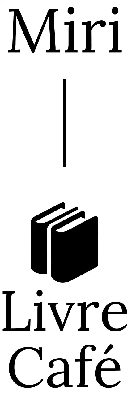 Café du livre avec des illustrations de livres à empattement sentimental