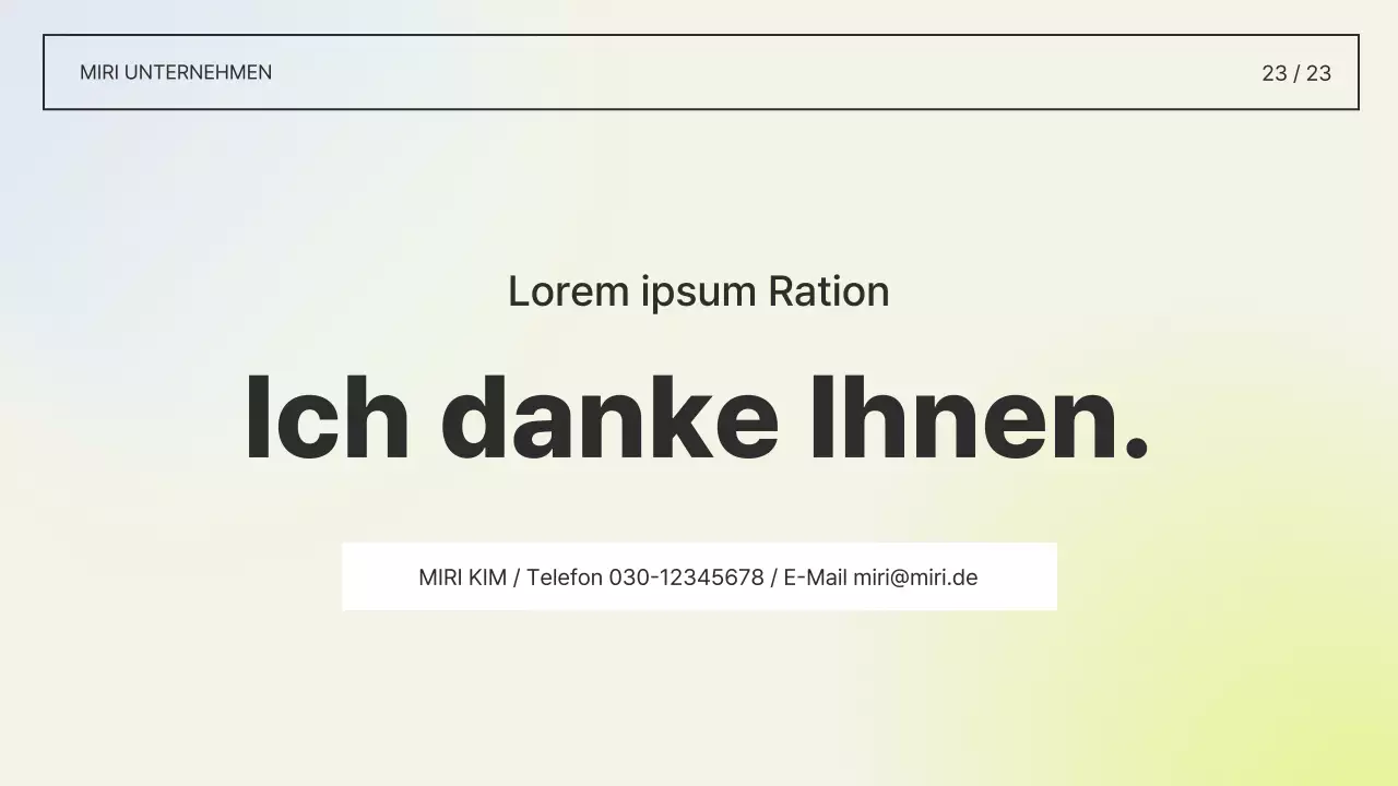 Einfacher Layout-Bericht in Weiß und Chartreuse