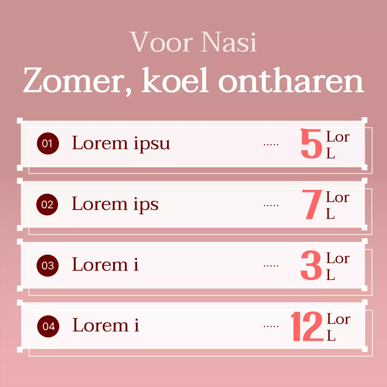 Wit en rood Basisstijl Procedurepakket post