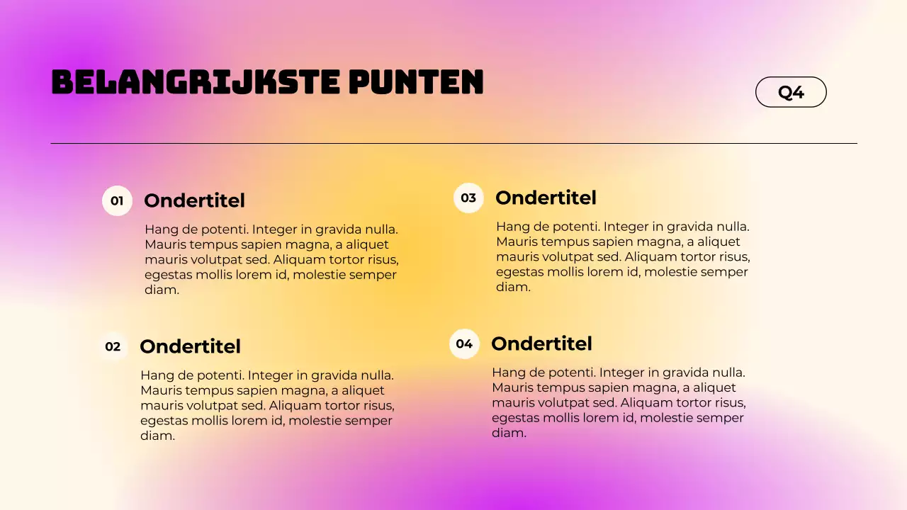 Paars eenvoudig verlooprapport