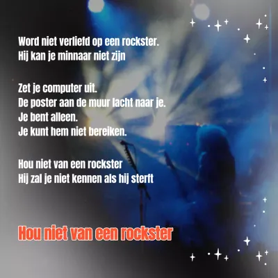 Vintage rocksterzang in rood en wit