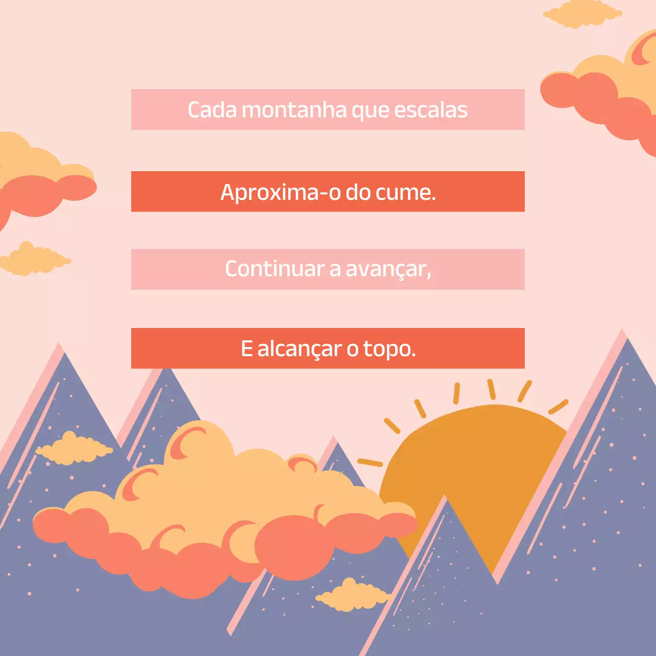 Laranja motivação natural auto-crescimento