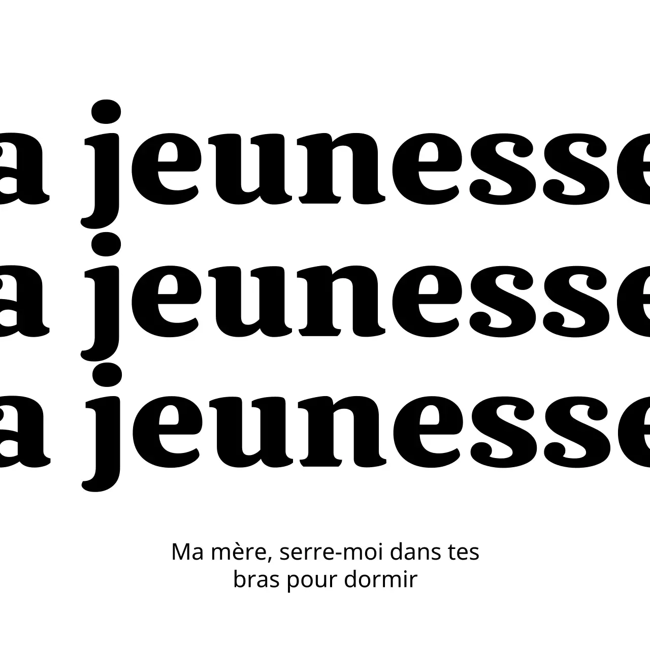 Marchandises simples et personnalisées avec des accents de texte à empattement