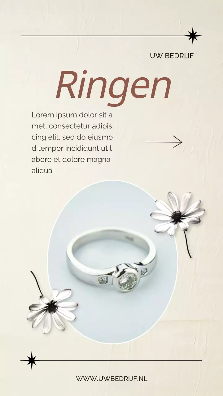 Beige en Bruin elegante Exclusieve Sieraden Cadeaus voor Mama promotie