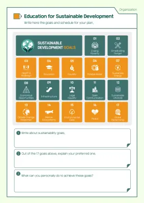 Green Modern Sustainability Planner