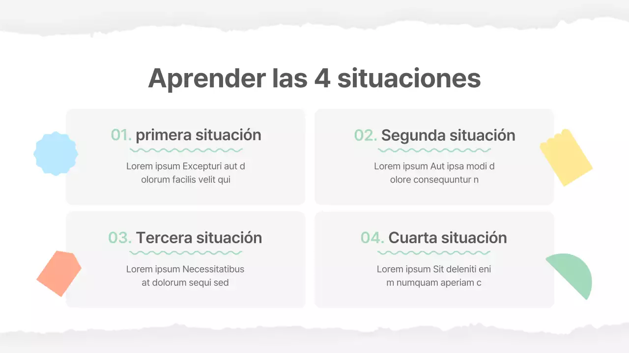 Material escolar básico en amarillo y verde