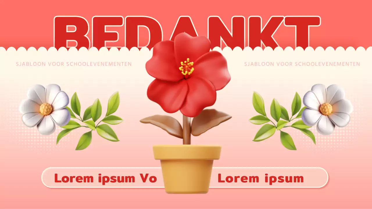 Red's schattige lerarendagpresentatie