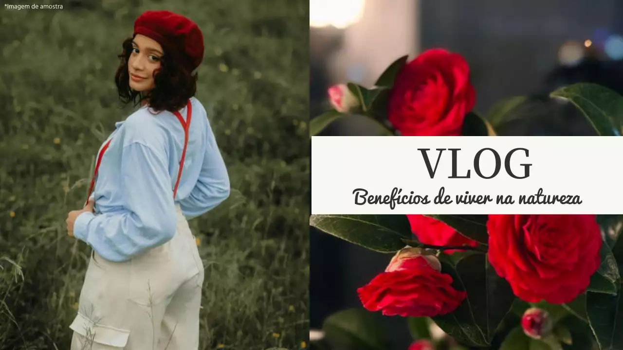 Beige and Grey Elegant Lifestyle Vlog Promoção