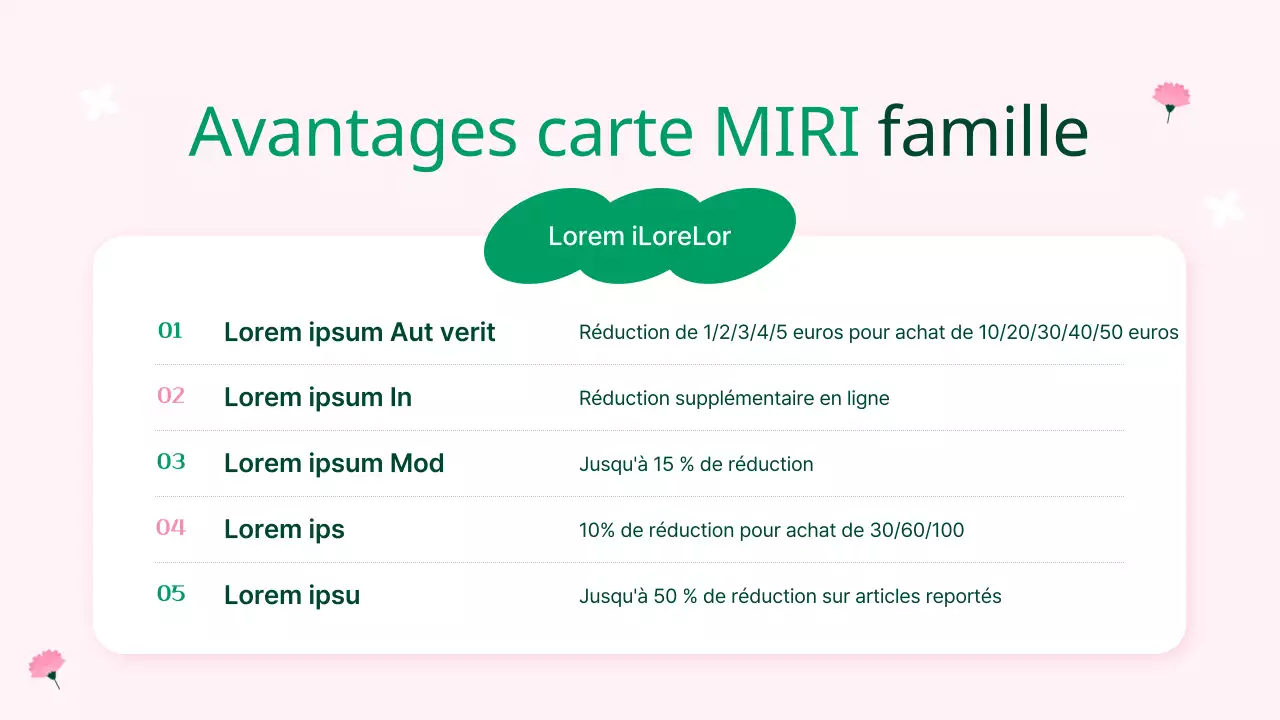 Planificateur de promotion de mois de maison rose