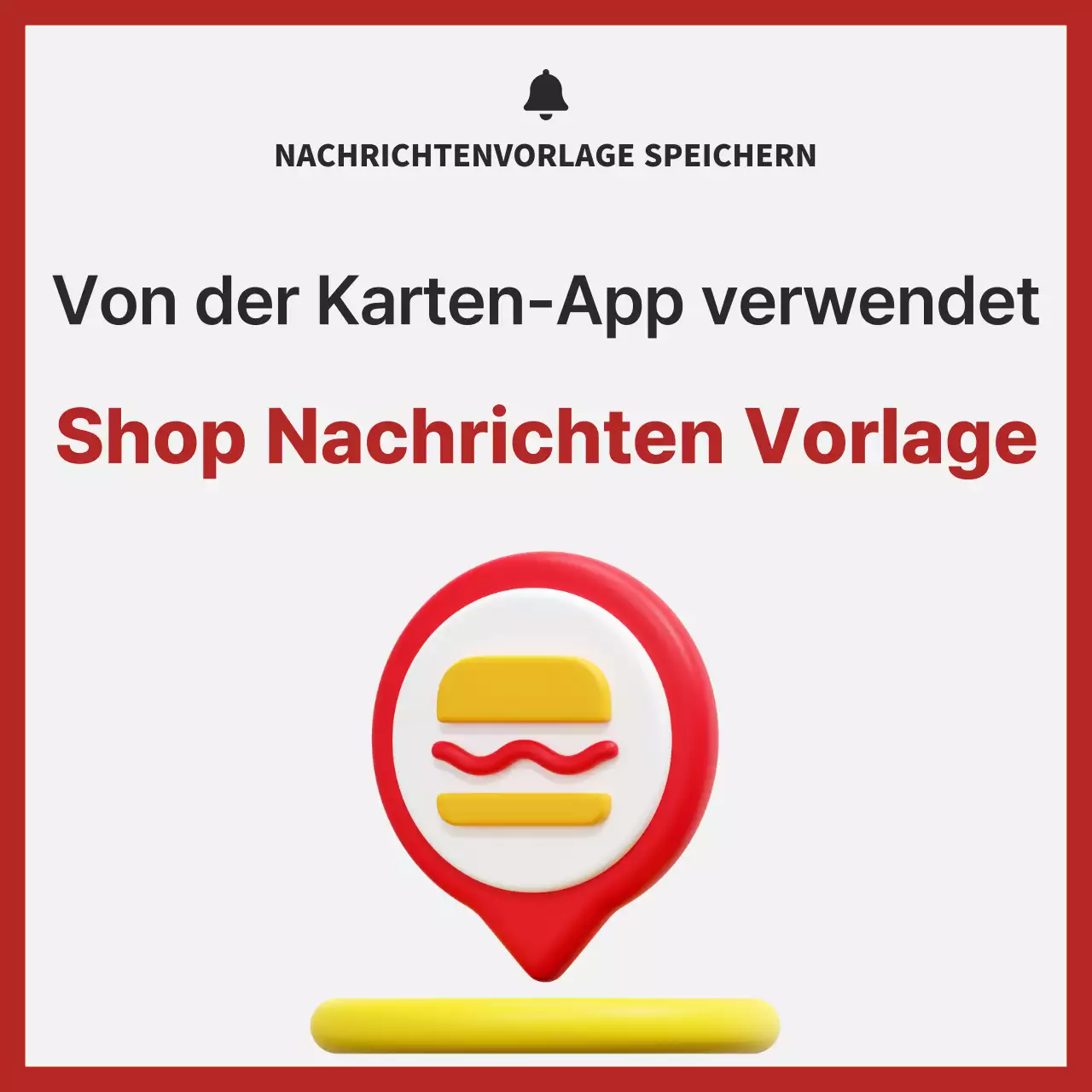 Eine moderne rote und graue Geschäftsanzeige