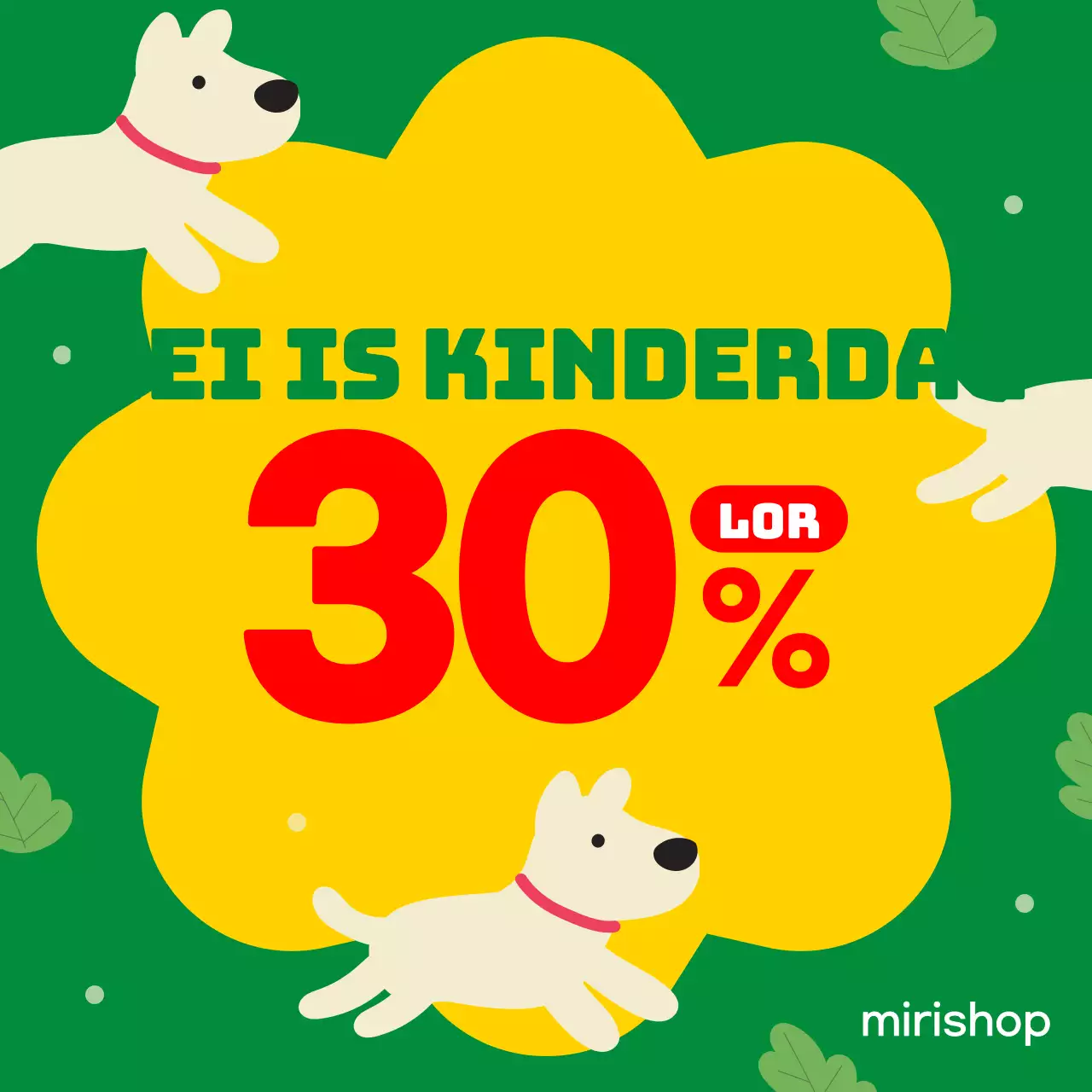 Tropische uitverkooppaal in geel en roze