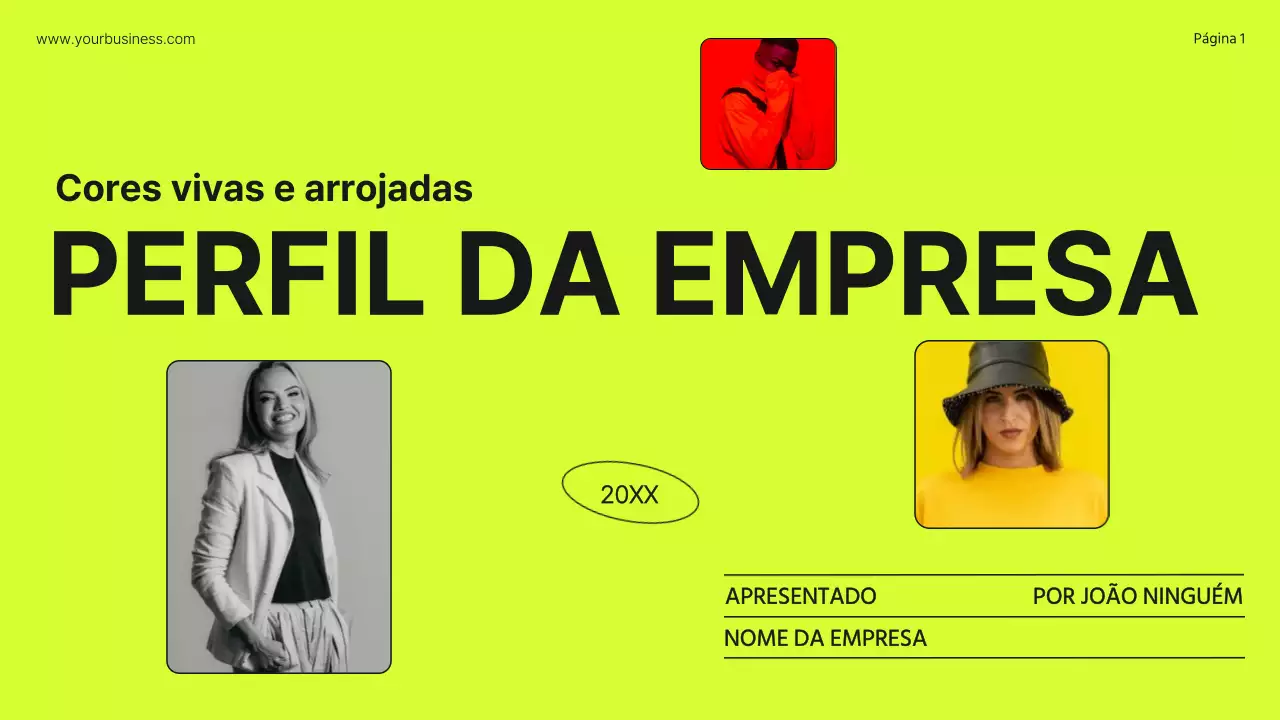 Perfil comercial Lime Orange Bold Introdução