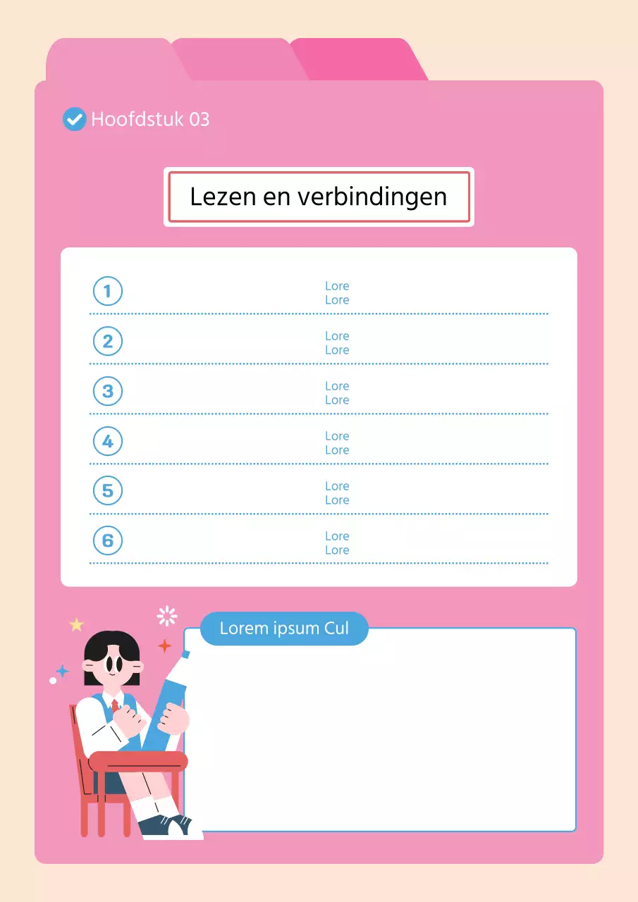 Een eenvoudige roze dagboekplanner