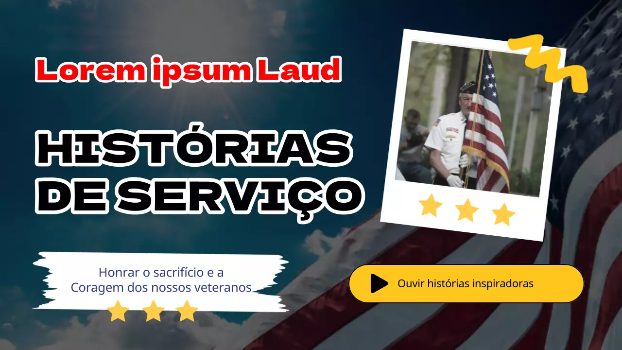 Vermelho e amarelo Publicidade moderna para o Dia da Memória