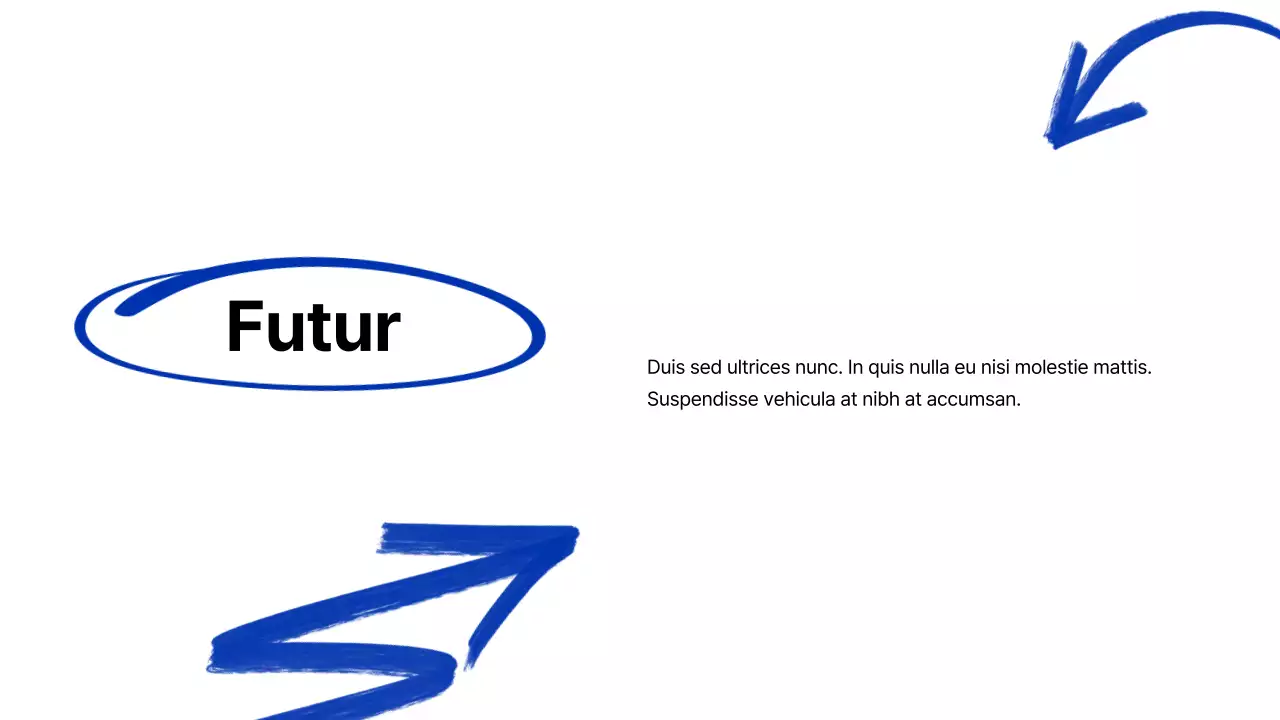 Blue Modern Marker Présentation de la société