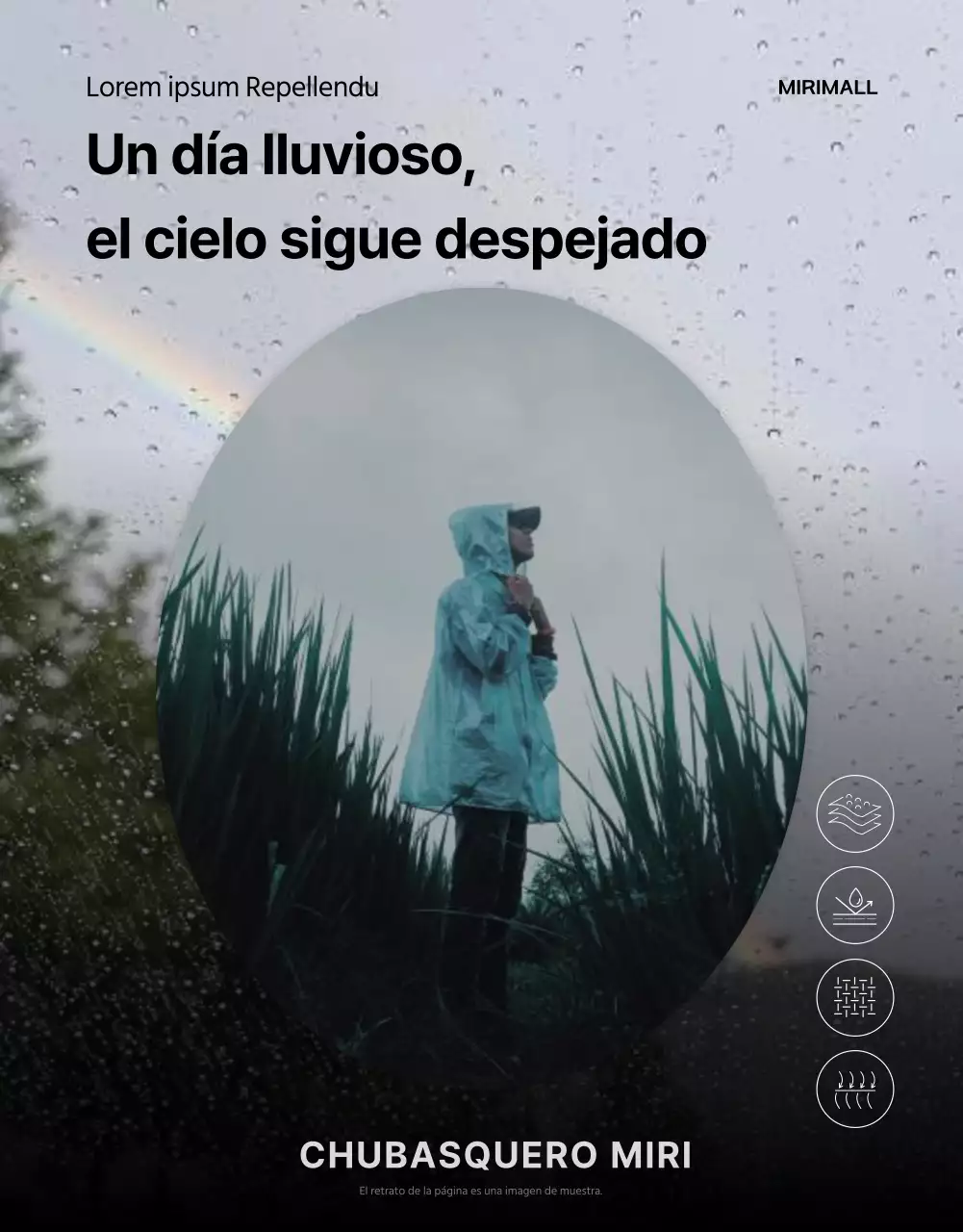 Sobre la tendencia del chubasquero negro y azul para la temporada de lluvias