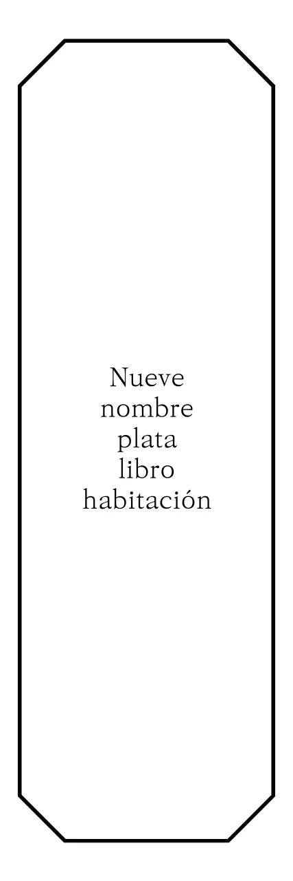 Una librería sencilla y emocional con bordes octogonales y fuentes con gracias