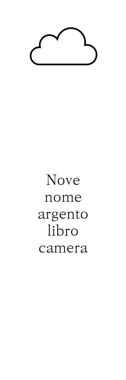Libreria emozionale e semplice con illustrazioni di nuvole e font serif