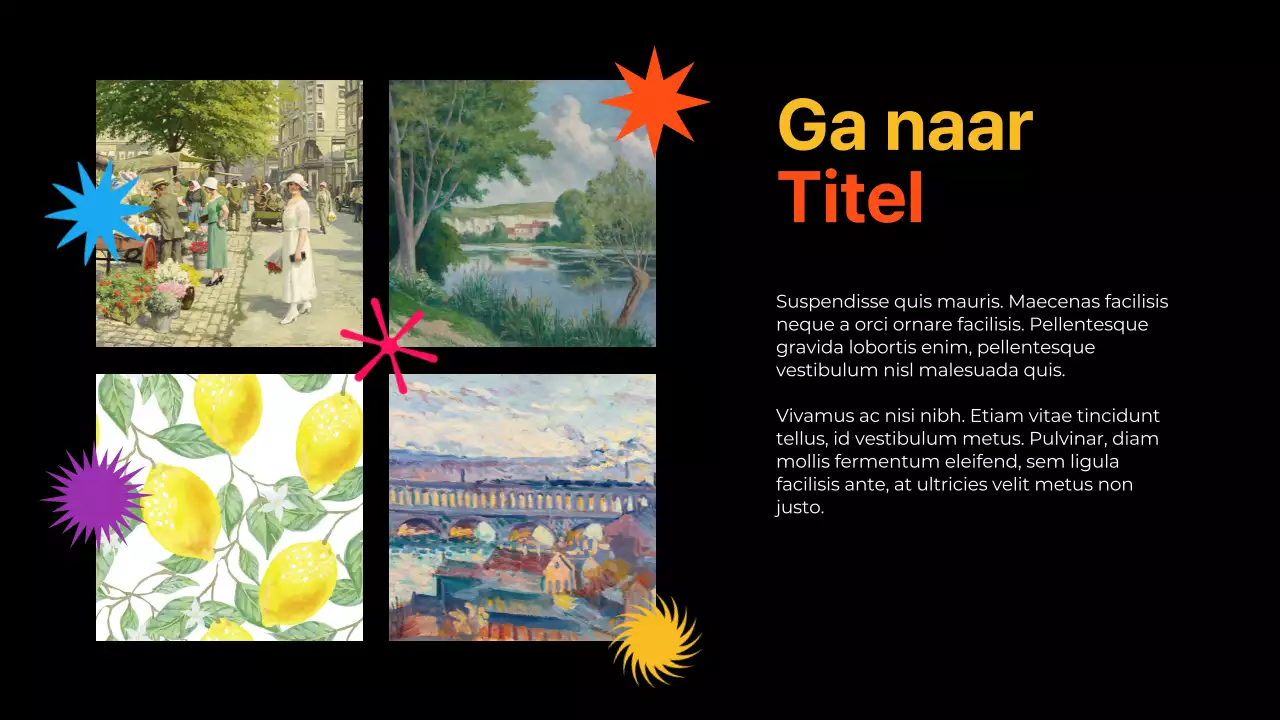 Neon Modern Flashy Vormen Portfolio