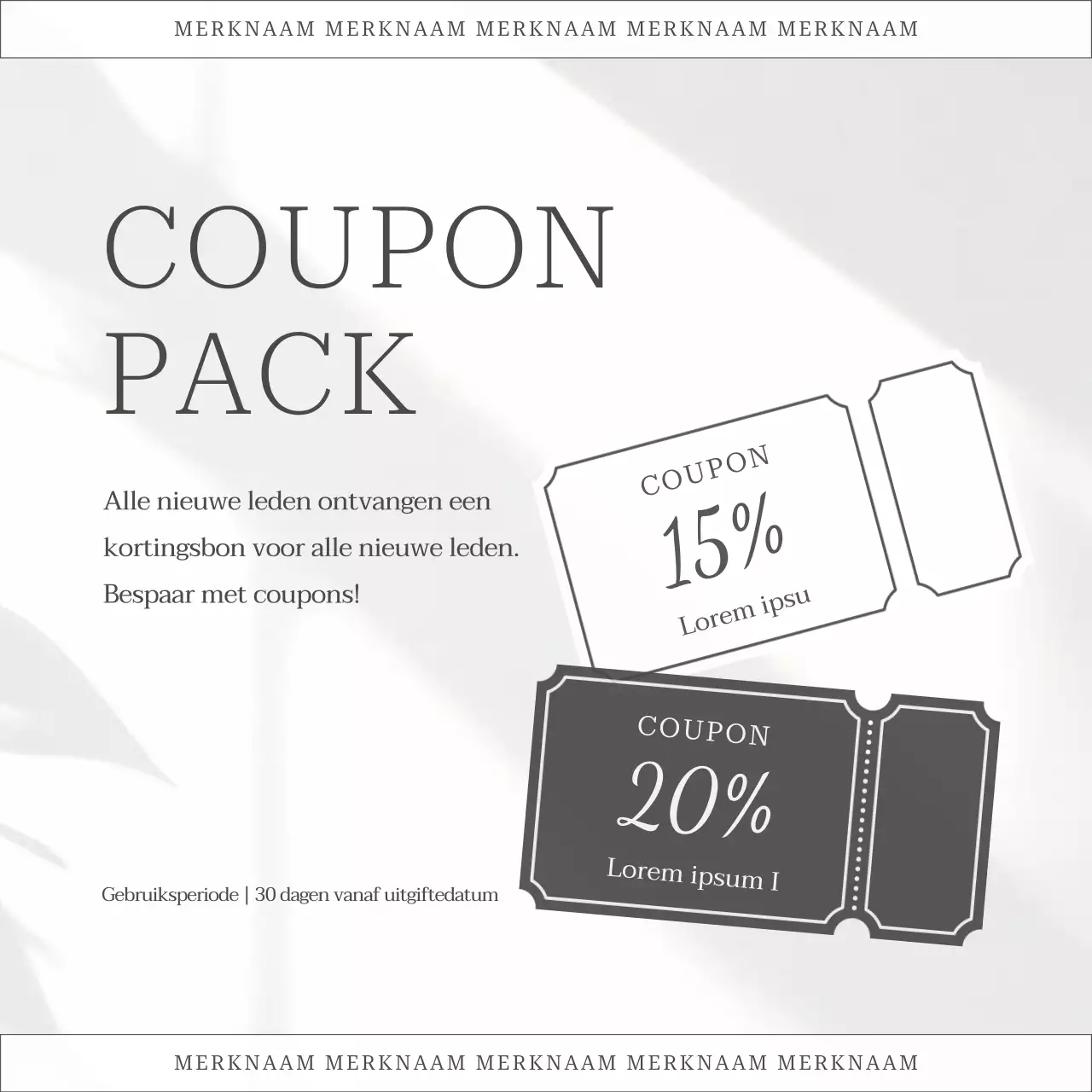 Witte en eenvoudige social media marketing promotie voor schoonheidsmerken