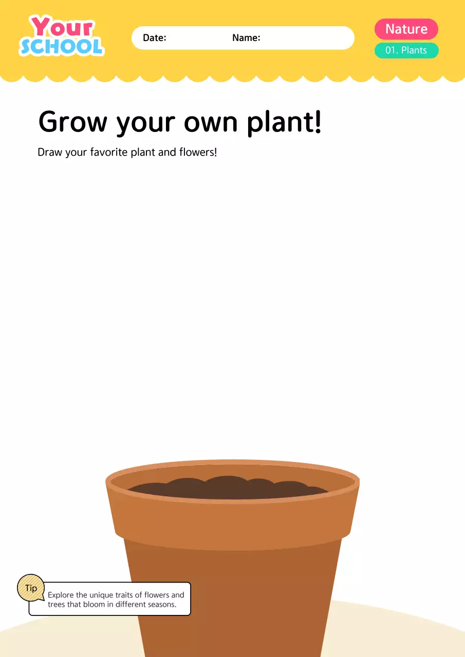 Yellow Simple Nature Guide