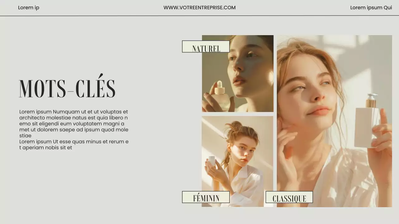 Lignes directrices de la marque Beige et Grey Minimal Modern