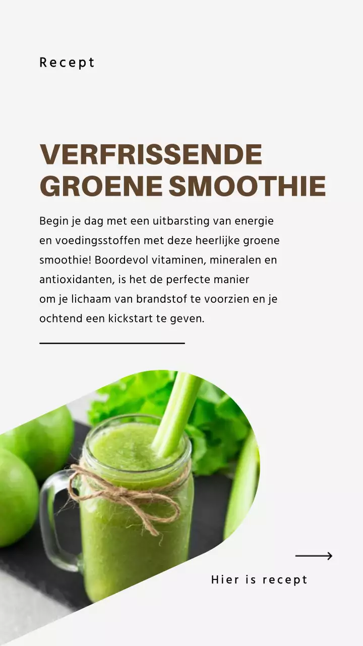 Introductie van het groene en grijze natuurlijke smoothierecept