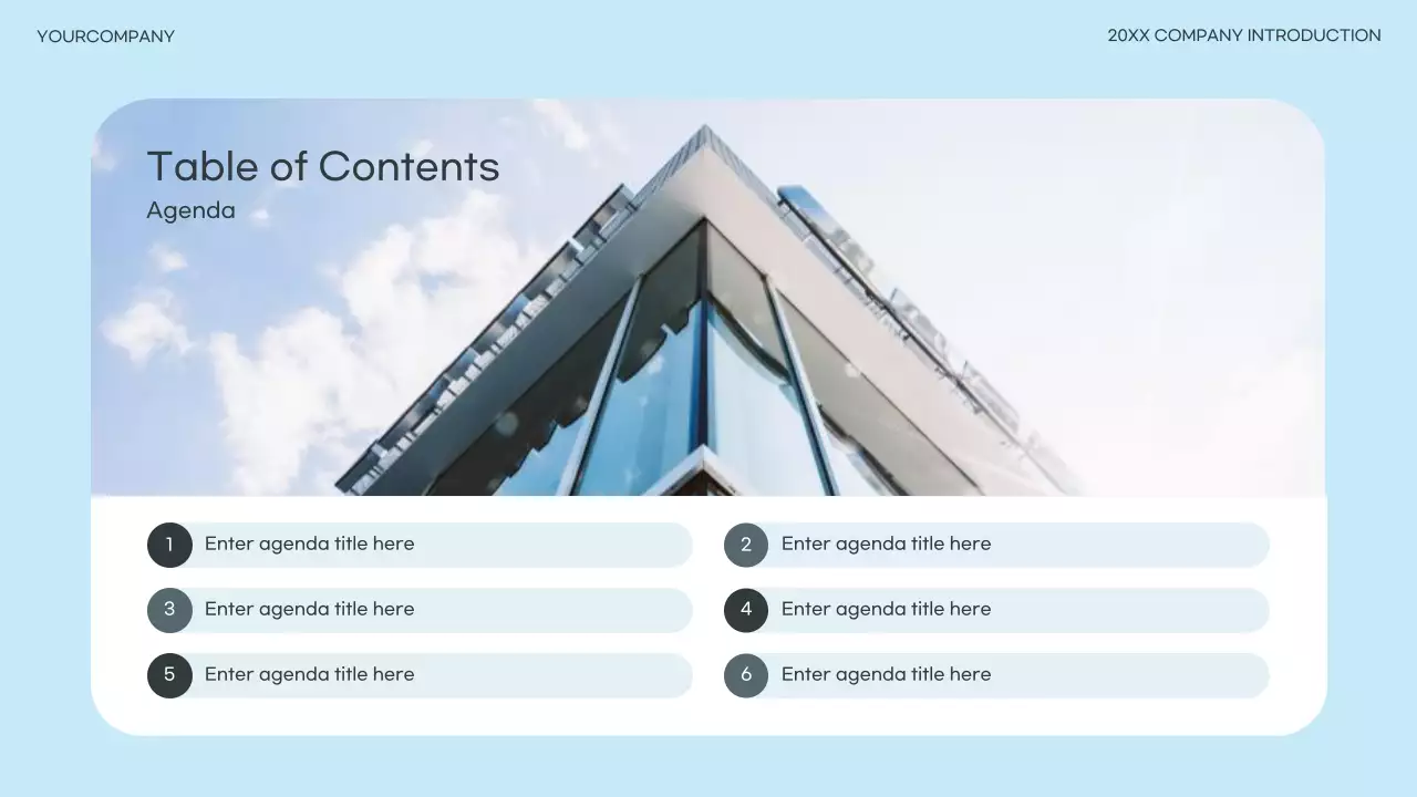 Blue Clean Business Presentation