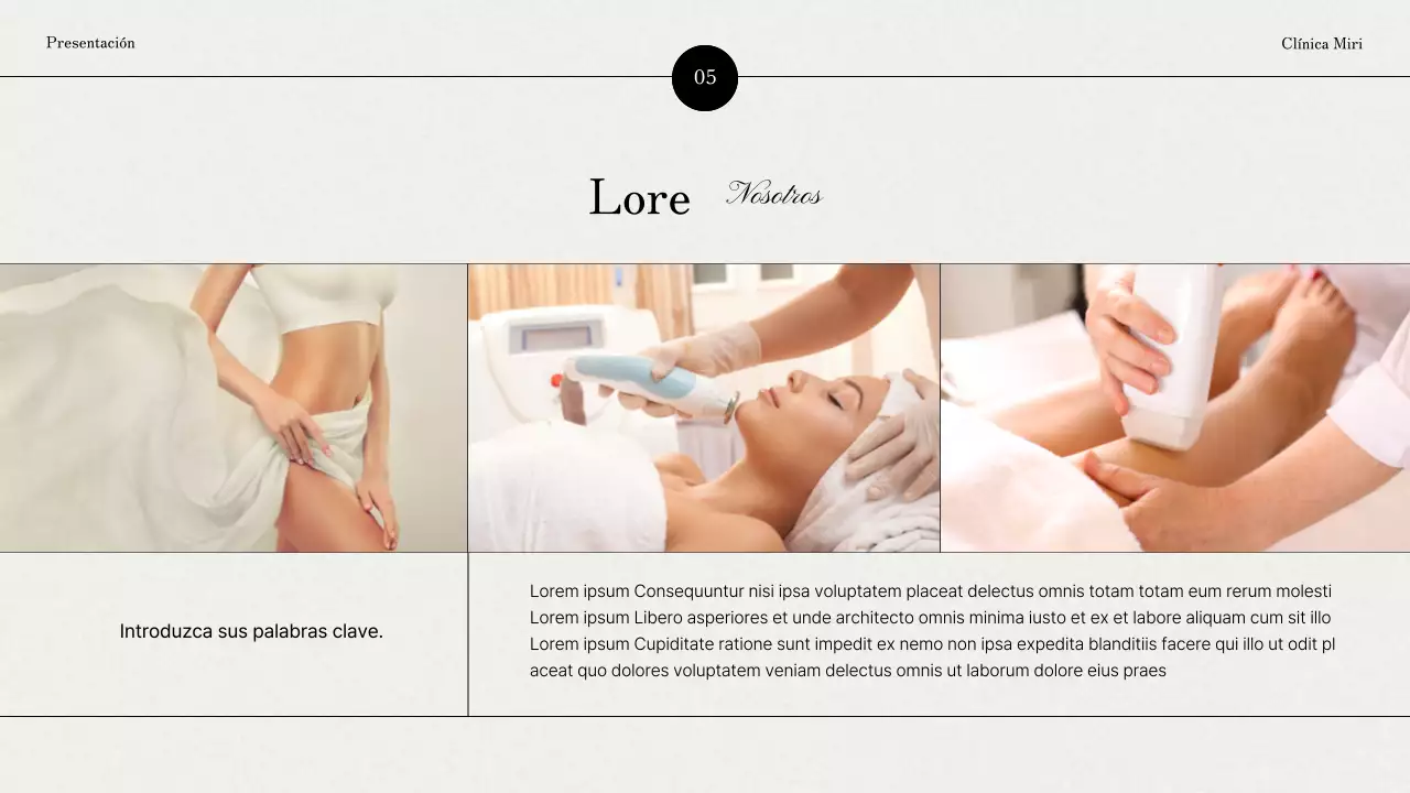 Promover una marca de dermatología gris y moderna