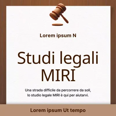 Uno studio legale pulito in marrone e beige