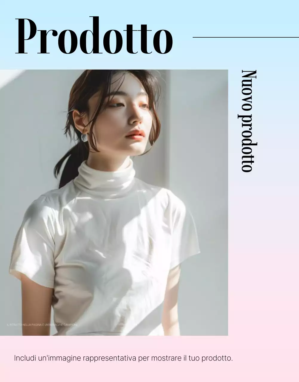 Promozione moda semplice in rosa e azzurro