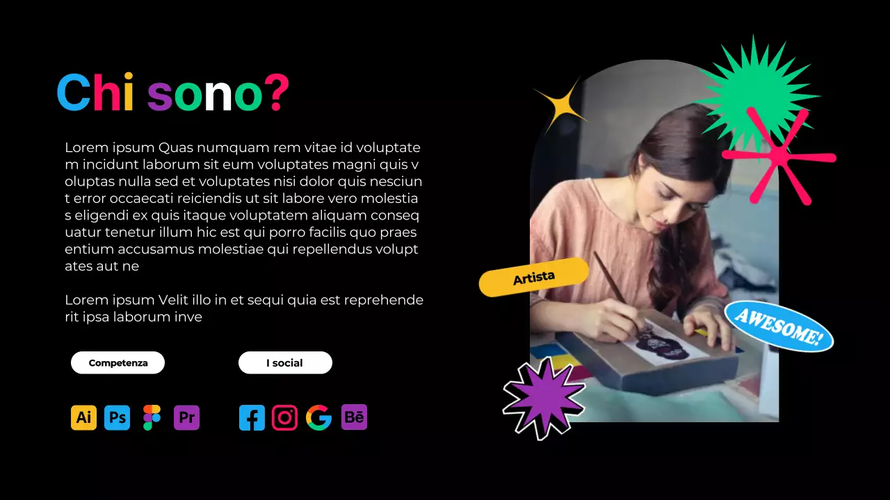 Neon moderno Forme appariscenti Portafoglio