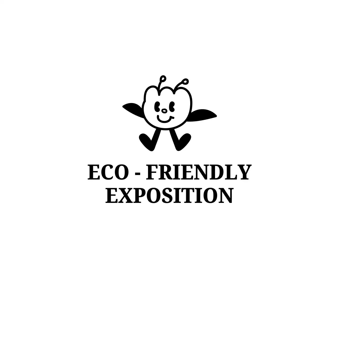 Souvenir from an eco-fair event with a line illustration of a petal character.