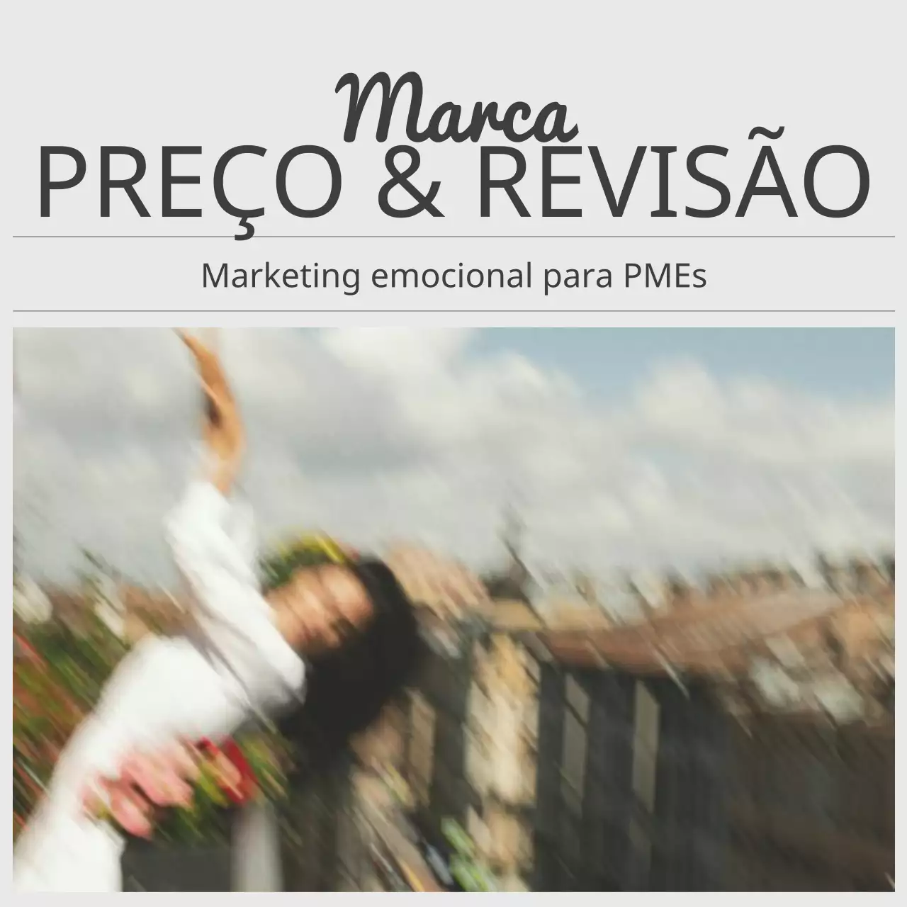 Marketing de redes sociais na moda em bege e cinzento Promover preços e revisões de menus