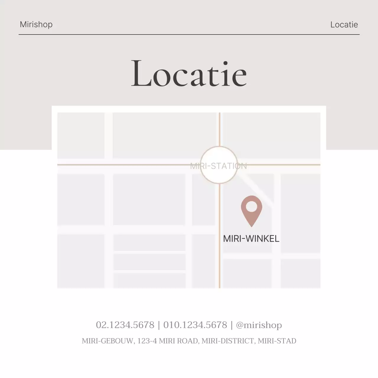 Promoot trendy marketingaankondigingen voor sociale media in beige en grijs